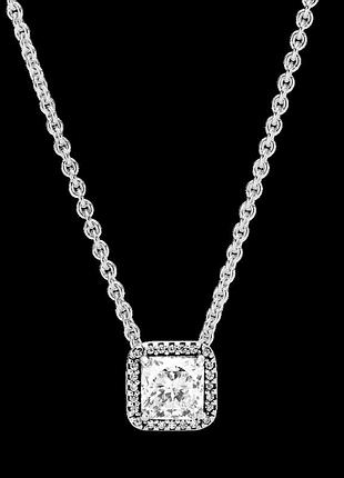 Серебряные бусы pandora сияющий квадрат 396241cz серебряные бусы pandora 396241cz