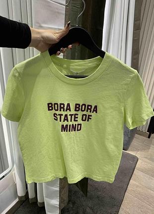 Футболка лимонна s 44 zara