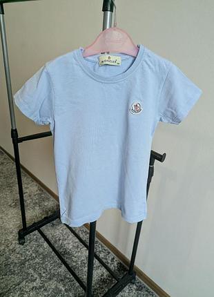 Футболка блакитна голуба moncler 128