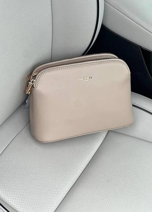 Клатч кросс-боди david jones cм7342 серый