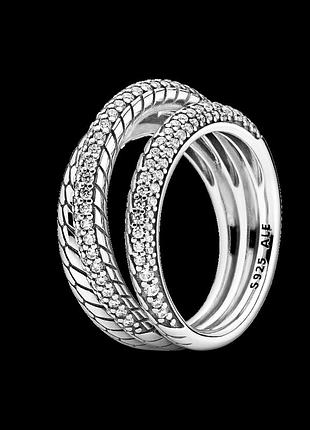 Серебряное кольцо с цепочным орнаментом 199083c01mastersem
