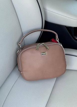 Клатч кросс-боди david jones 5814-1 пудра