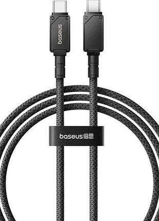 Кабель baseus unbreakable series fast charging type-c to type-c 100w 100w (1m) (black) 51603 baseus 2