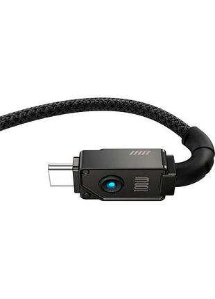 Кабель baseus unbreakable series fast charging type-c to type-c 100w 100w (1m) (black) 51603 baseus 4