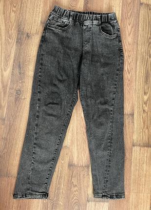 Джинси чорні для дівчинки 152 balloon fit