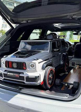 Дитячий електромобіль на акумуляторі джип mercedes brabus m 6257 на радіокеруванні для дітей 3-8 років сірий