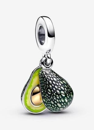 Серебряная бусина pandora авокадо 763405c01