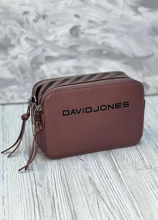 Клатч кросс-боди david jones 6169-1 пудра
