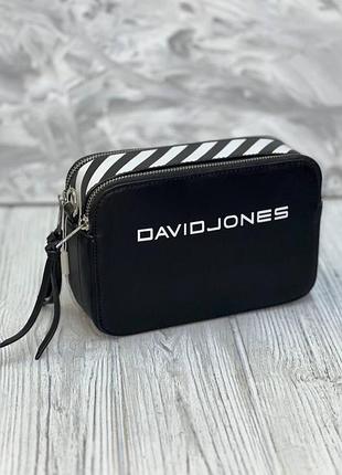 Клатч крос-боді david jones 6169-1 чорний