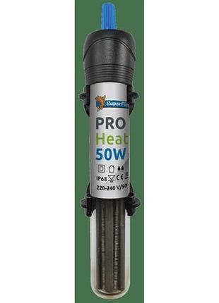 Обігрівач для акваріума pro heater 50w 0-30l (17cm) (a4030425)
