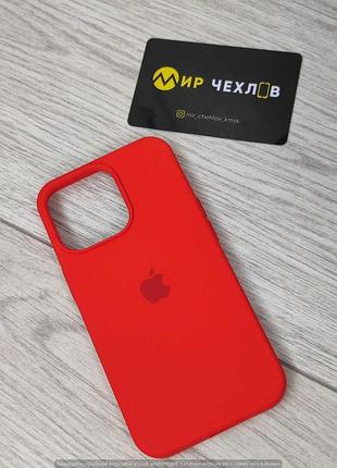 Чехол silicone case full protective (aa) для apple iphone 13 pro (6.1") (красный / dark red) 49839 49839* 49839