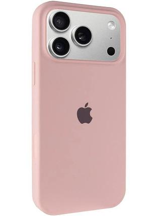 Чохол silicone case full camera protective (aa) для apple iphone 17 pro (6.3") (рожевий / pink sand) 00082643