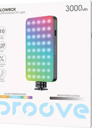 Портативне led відеосвітло proove glowbox (black) 65269