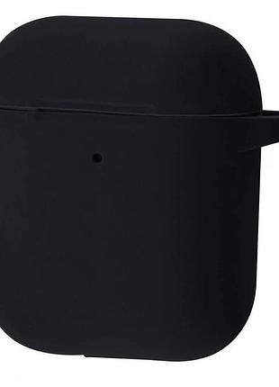 Чохол silicone case new for airpods 1/2 (black) 27186