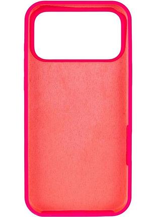 Чохол silicone case full camera protective (aa) для apple iphone 17 pro max (6.9") (рожевий/barbie pink) 00082644 2