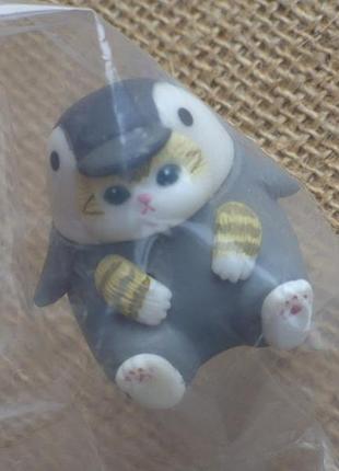 Коллекционная фигурка mofusand marine life meow sitting pose aquarium cat blind box от японского бренда kitan club мофусанд sea cr