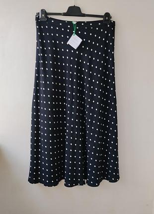 Юбка миди в горошек john lewis, вискоза ecovero, размер xl/xxl