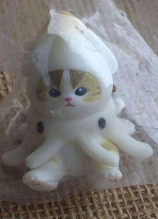 Коллекционная фигурка mofusand marine life meow sitting pose aquarium cat blind box от японского бренда kitan club мофусанд sea cr