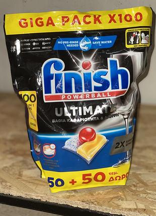 Finish капсули для посудомийної машини 100 шт