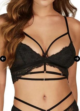 Шикарный бралет hunkemoller размер s или 75в бюст бюстье бра бралет лиф лифчик балконет