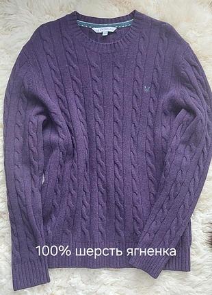 Свитер с узором из 100% шерсти ягненка
