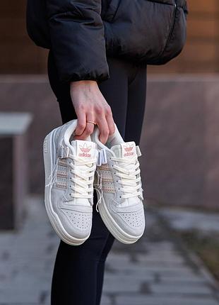 Adidas forum 84 low grey beige off-white