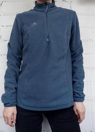 Флісова кофта жіноча decathlon xs-s, жіноча фліска, толстовка сіра
