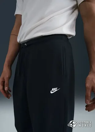 Спортивные штаны nike club open-hem fleece черные fn3730-010 великий розмір