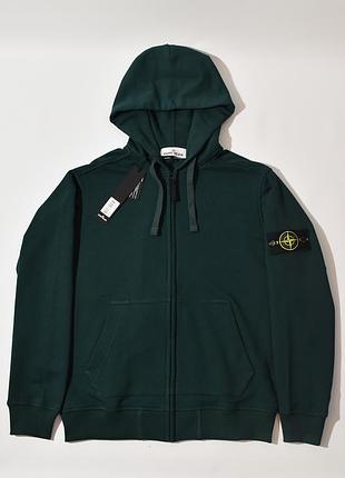 Чоловіче зіп худі темно-зелене р. m, l, xl, xxl, є різні кольори