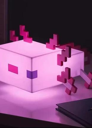 Minecraft salamander axolotl night light