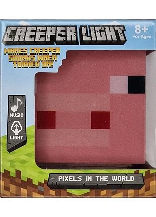 Светильник minecraft pig блок ночник