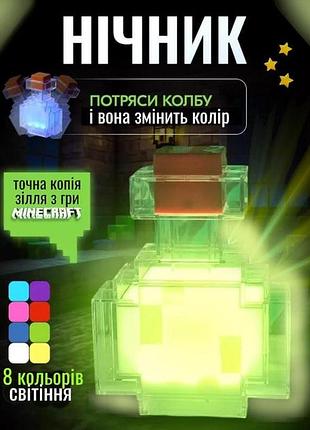 Світильник колба зілля з майнкрафт