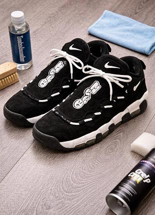 Кроссовки nike чёрные с принтом б/у (размер 44)