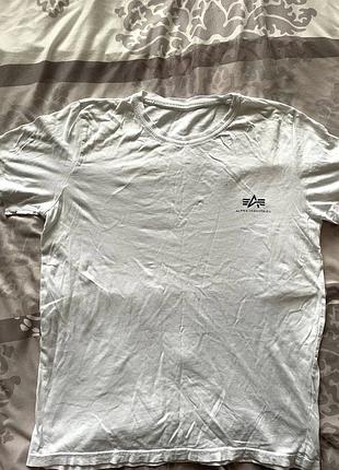 Оригінальна чоловіча футболка alpha industries, розмір s/m