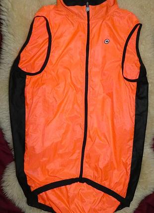 Веложилетка виндстоппер assos mille gt wind vest (швейцария). размер m
