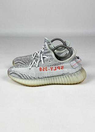 Кросівки adidas yeezy boost 350 v2 blue tint - b37571 оригінал сірі легкі дихаючі розмір 38.5 / 24 см