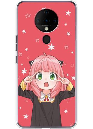 Чехол силиконовый с картинкой на tecno spark 6 (аниме, anime)