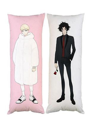 Подушка дакимакура рё и акира девилмен devilman crybaby декоративная ростовая подушка для обнимания