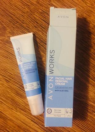 Крем для видалення волосся на обличчі з алоє вера