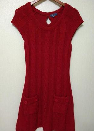 Вязаное платье туника e-vie.1 фото