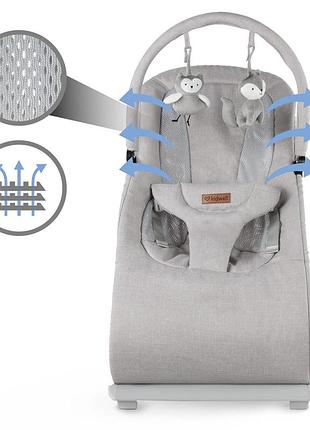 Шезлонг kidwell rubi gray/white 6