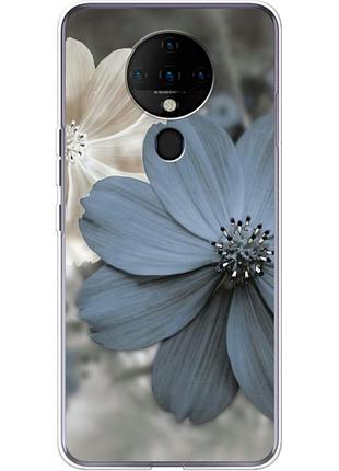 Чохол силіконовий з картинкою на tecno spark 6 (квітка гербера)