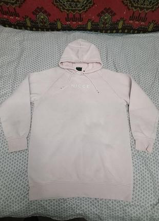 Жіноче подовжене тепле худі, over size, nicce, p. s