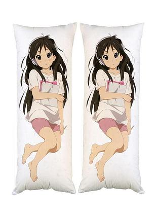 Подушка дакимакура мио клуб лёгкой музыки k-on декоративная ростовая подушка для обнимания двусторонняя