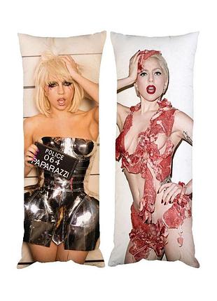 Подушка дакимакура леди гага lady gaga декоративная ростовая подушка для обнимания