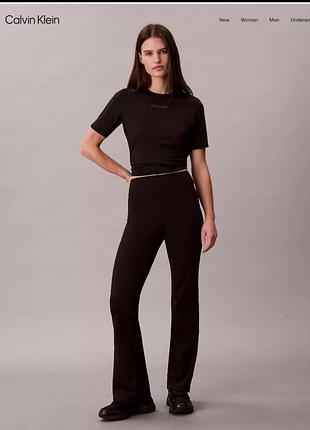 Жіночі леггінси легінси кльош лосини calvin klein s с оригінал чорні