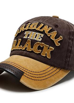 Кепка бейсболка original the black хлопок бежевая