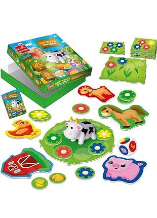 Настільна розвивальна гра квіткова пригода vladi toys українською мовою для дітей