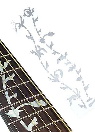 Стикеры маркеры инкрустация для накладки грифа электрогитары ibanez gibson хром
