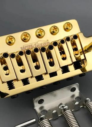 Тремоло бридж wilkinson для электрогитары stratocaster gold